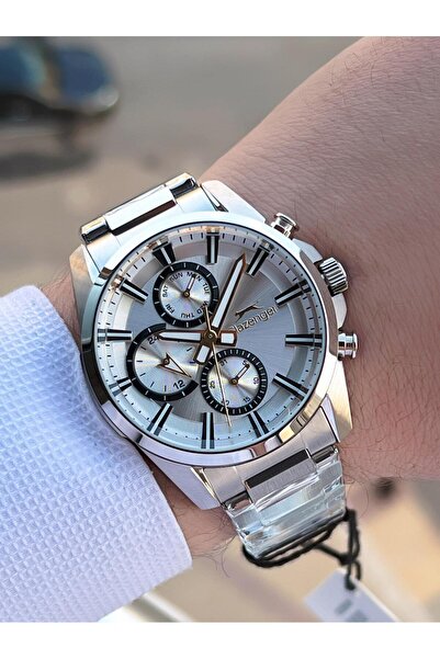 Slazenger Italian Design Bracelet Gift 2 Years Warranty 10 Atm Steel Men's Wristwatch Esl.Y2522.1