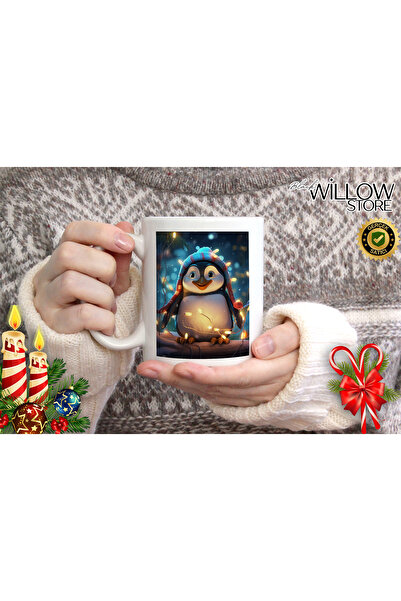 WİLLOW STORE Merry Christmas, Christmas Themed Porcelain Mug, New Year, Merry...