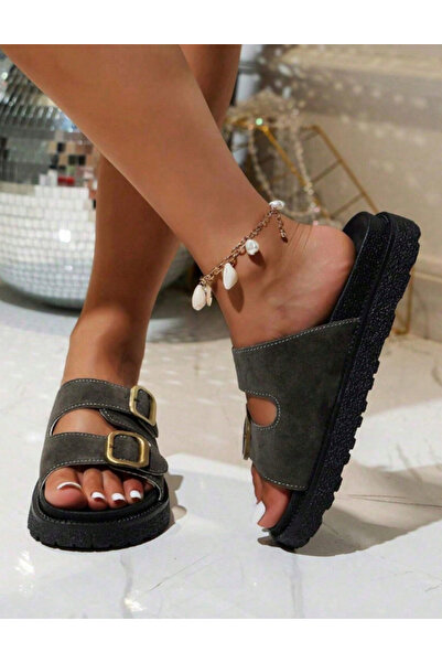 Sheya Shein flip-flops, gray