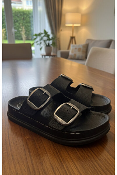Hızlı Al Orthopedic Sole Buckle Slippers. Sewed Slippers Suitable for Daily and Indoor Use.