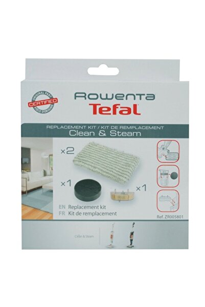 Rowenta Filter Kit ZR005801 - foam filter, 2 microfiber mops, anti-limescale cartridge