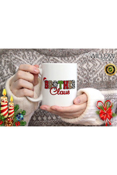 WİLLOW STORE Merry Christmas, Christmas Themed Porcelain Mug, New Year, Merry...