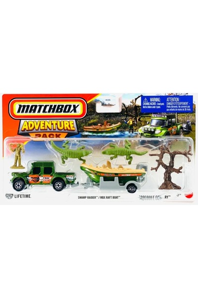 HOT WHEELS Matchbox Adventure Pack Scale 1 : 64 2025 Swamp Raider / Raft Boat...