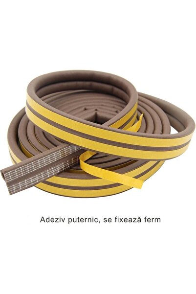 OEM Self-Adhesive D Profile Weatherstrip - 6mm x 16m - Brown