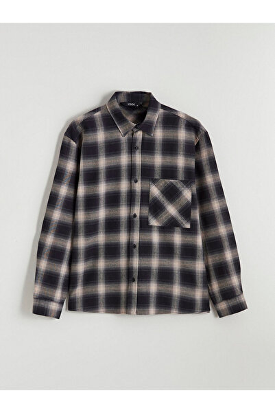 LC Waikiki Jachetă cămașă pentru bărbați în carouri cu potrivire confortabilă