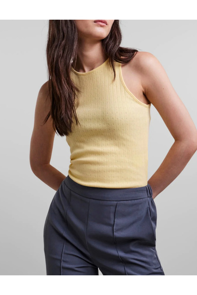 PIECES Tank Top, Yellow