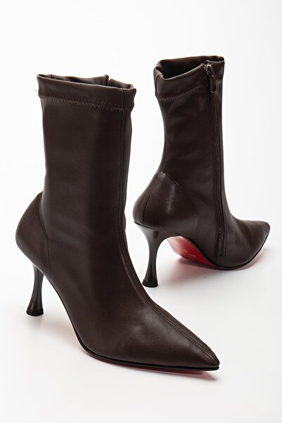 Fagi Dolce Brown Thin Heeled Women's Boots