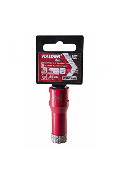 Raider Diamond Core Bit for Dry Drilling M14, 18x35 mm