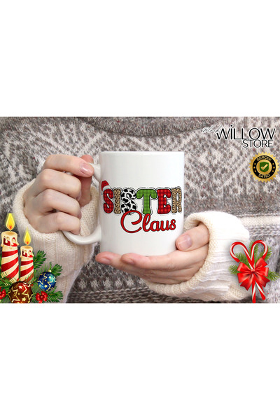 WİLLOW STORE Merry Christmas, Christmas Themed Porcelain Mug, New Year, Merry...