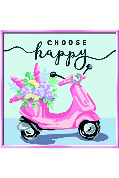 RAVENSBURGER Pictură pe numere Creart - Trotinetă „Alege fericirea”