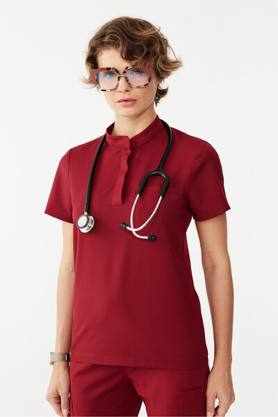 SAR UNIFORM Cosmos Burgundy Hakim Yaka material elastic Set de uniforme pentr...