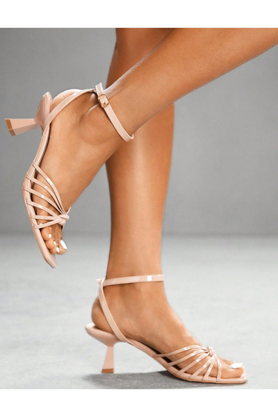 Sheya Sandale Cu Toc Shein, roz