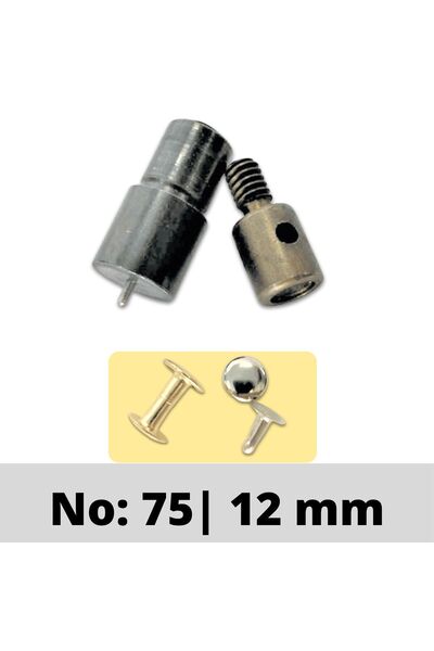 ipekbazaar Perçin (Rivet) Takma Kalıbı 1Takım No:0 | 33 | 33 Çift Kafa | 33.5 | 33.5 Çift Kafa |75 |123 Seçenek