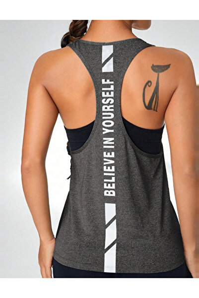 Sheya Shein sports tank top, gray
