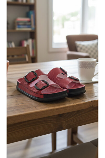 Hızlı Al Orthopedic Sole Buckle Slippers. Sewed Slippers Suitable for Daily and Indoor Use.