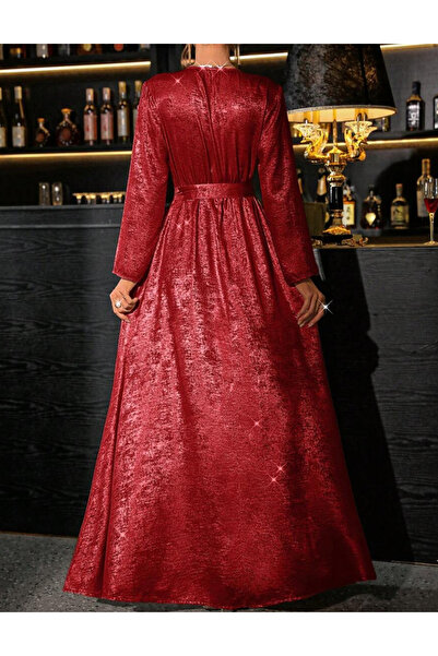 Sheya Shein maxi dress, cherry red