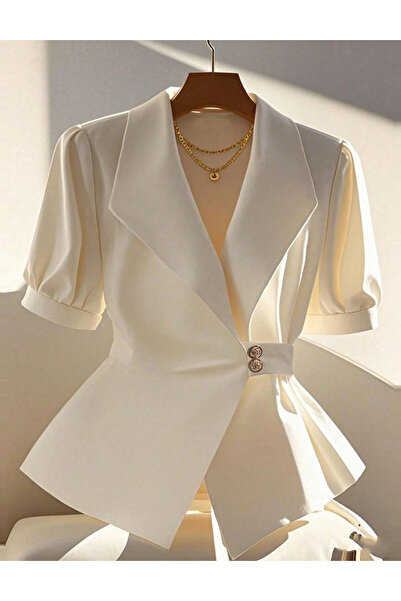 Sheya Shein short sleeve shirt, cream