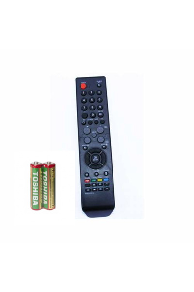 KlaussTech Telecomandă universală pentru televizor LCD Samsung, 2 baterii AAA, ABS, negru