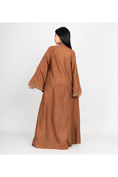 IKKXA Winter Embroidery Smooth Fabric Jalabiya