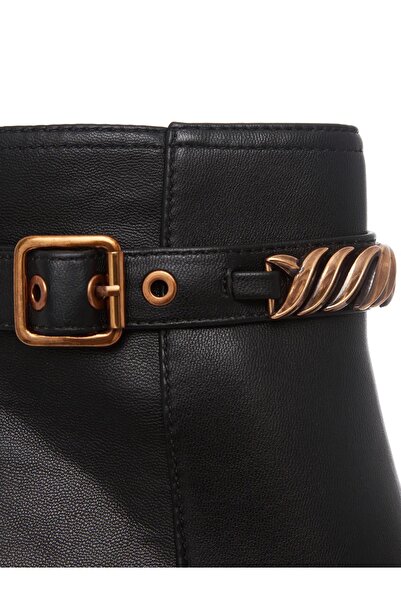 MENBUR Black Casual Elegant Ankle Boots Thick Heel Sohan