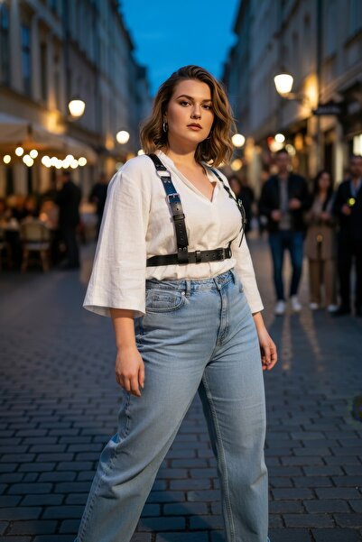 Angels Passion Oversized Black Women's Belt