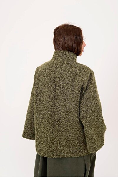 Park Moda 60940 Button-Detail Felt Coat