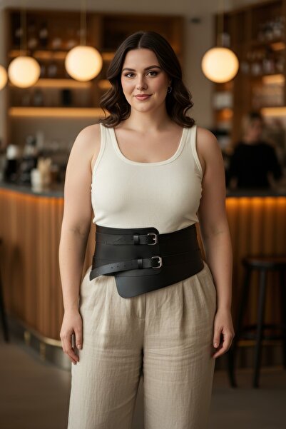 Angels Passion Curea neagră pentru femei Battal Size