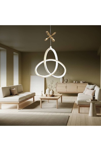 Holdak Yonara Modern Kelebek Dekor Detaylı Sarkıt Led Avize