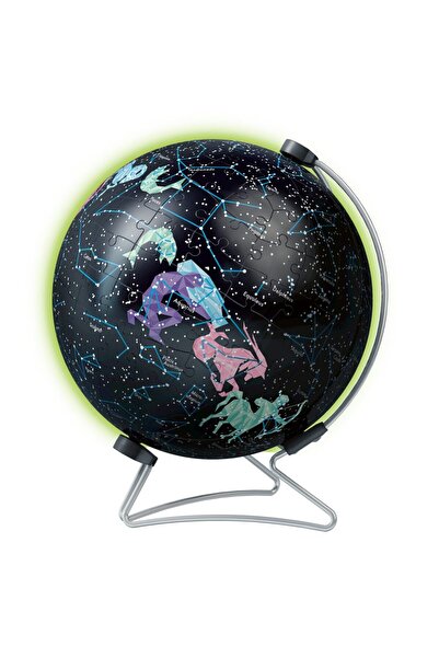 RAVENSBURGER Glob puzzle 3D care strălucește în întuneric180 de piese