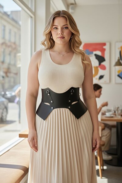 Angels Passion Великий розмір Чорний жіночий ремінь Широкий пояс Корсет Body ...