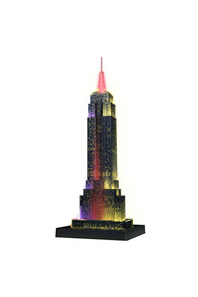 RAVENSBURGER Puzzle 3D Empire State Building - Lights Up at Night, 216 Pieces