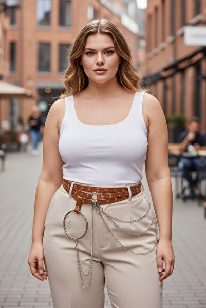 Angels Passion Oversized Tan Women's Belt