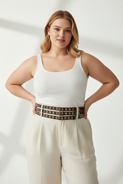 Angels Passion Plus Size Tan Women's Belt