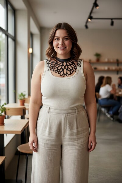 Angels Passion Curea neagră pentru femei de mărime mare