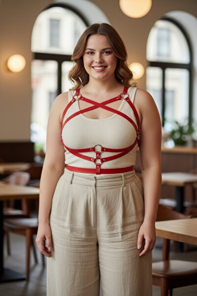 Angels Passion Large Size Red Women's Belt