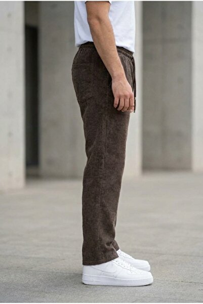hello7 Men's Velvet Baggy Fit Pants