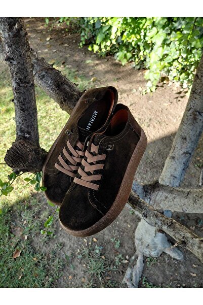 Henne Classic Shoes Orthopedic Genuine Leather Suede Khaki