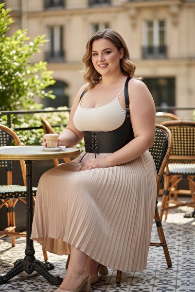 Angels Passion Великий розмір Чорний жіночий пояс Корсет Боді-харнес З шнурів...