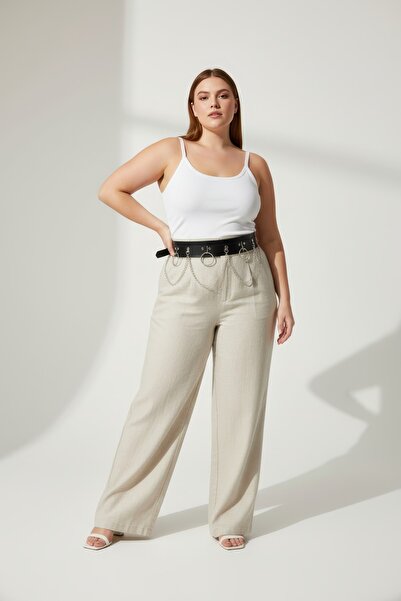 Angels Passion Curea neagră pentru femei de mărime mare, în stil rock, cu detaliu de inel O, accesoriu pentru talie cu lanț