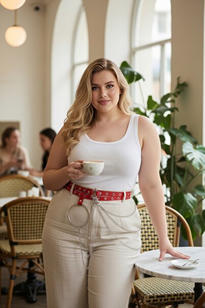 Angels Passion Plus Size Red Women's Belt