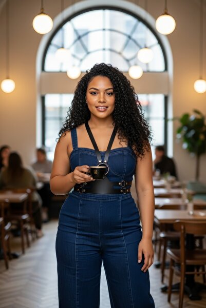 Angels Passion Plus Size Black Women's Belt