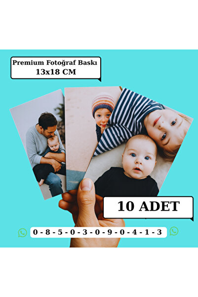 Mementoboxes Kişiye Özel Premium Fotoğraf Baskı 10 Adet 13X18 Cm