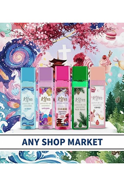 kifra Set Parfumuri de Rufe Concentrat - Colectia Magica si Revitalizanta, 5 x 200 ml