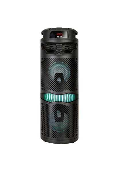 AKAI Φορητό ηχείο, ισχύς 40w, Bluetooth 5.0, USB, κάρτα SD, ραδιόφωνο FM, φώτα LED, τηλεχειριστήριο, μικρόφωνο
