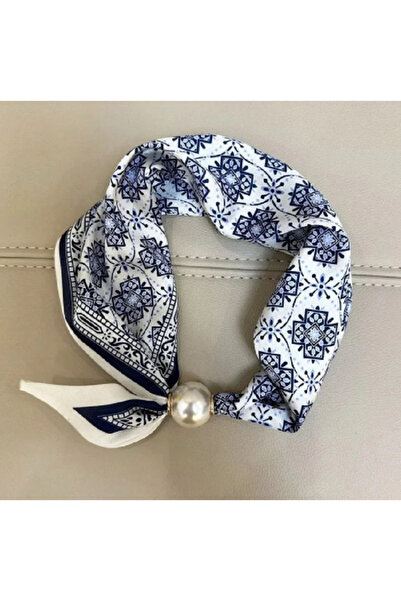 TChic Magnetic Pearl Detailed Kilim Patterned Shawl