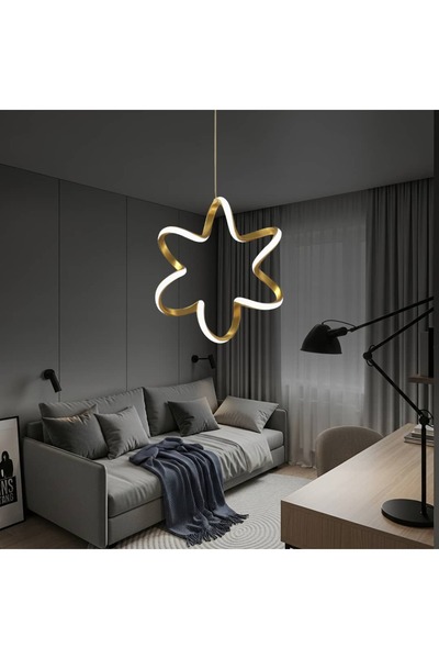 Holdak Yıldızzo Modern Tekli Sarkıt Led Avize - Ultra Led Beyaz Işık