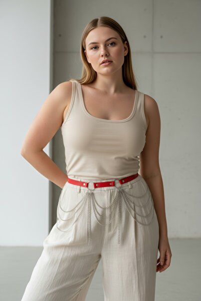 Angels Passion Large Size Red Women's Belt