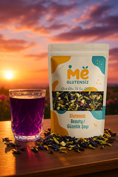 Glutensiz Me 100 Gr Glutensiz Beauty Tea Güzellik Çayı Hibiskus ve Mavi Keleb...