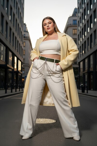 Angels Passion Γυναικεία ζώνη χακί μεγέθους Battal