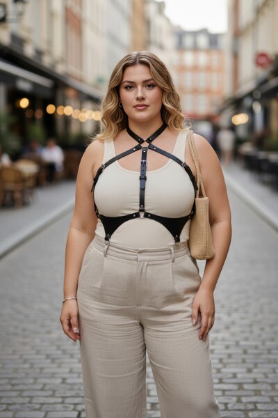 Angels Passion Battal Size Black Women's Belt